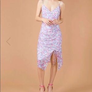 Lisa Shirred Mesh dress by BCBGeneration